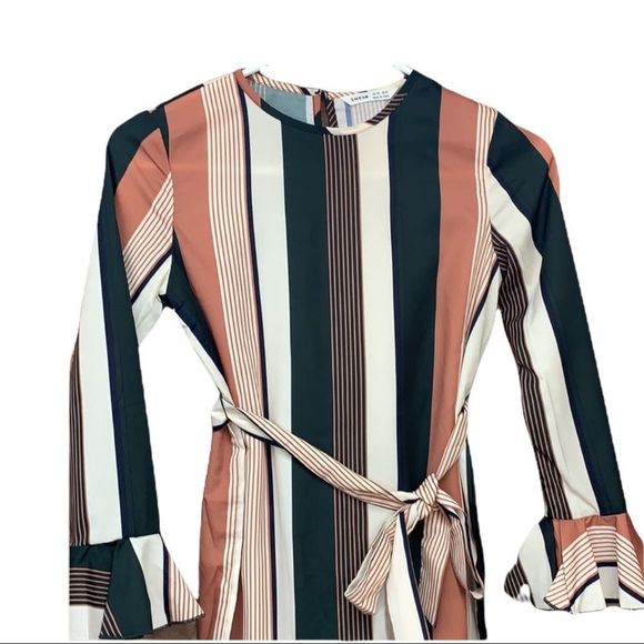 Sz9Y SHEIN Striped Long Sleeve Dress - Picture 2 of 6